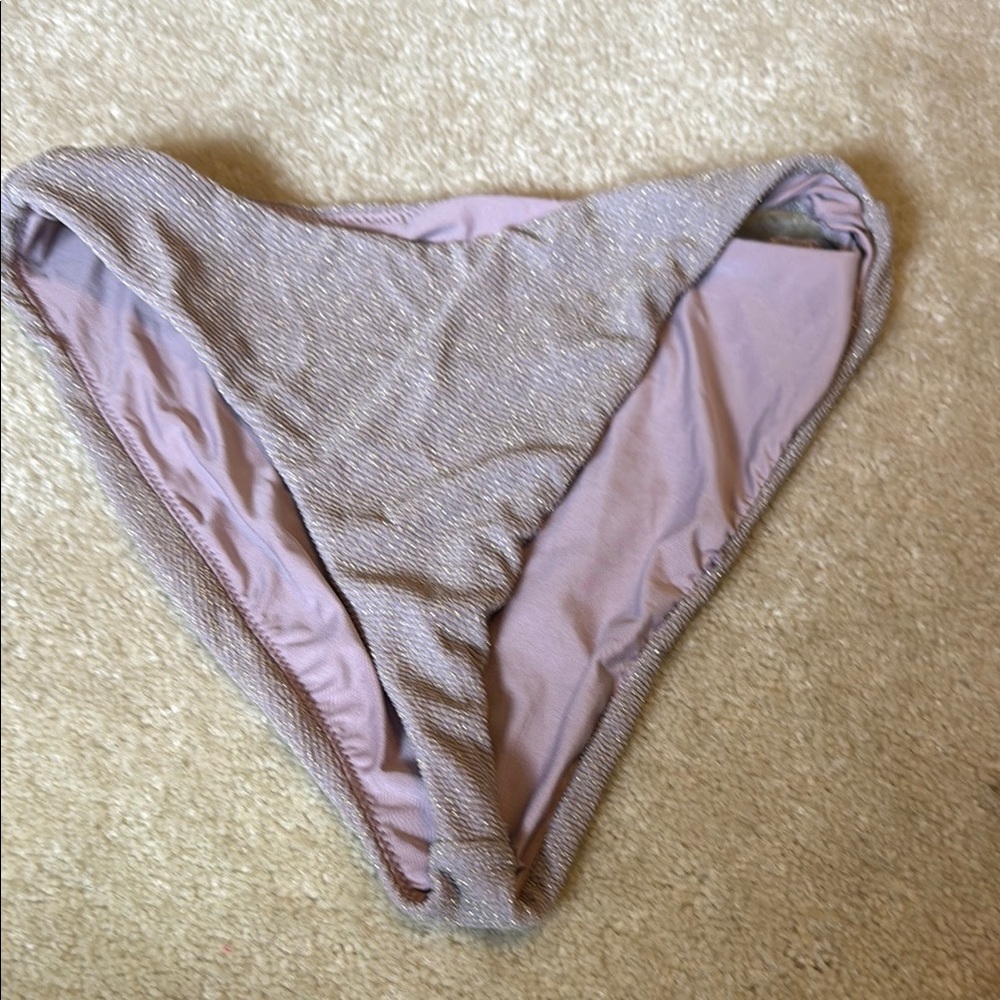 Good American Shimmery Lilac Bikini Bottoms